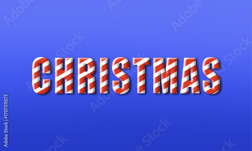 Christmas text 3d vector