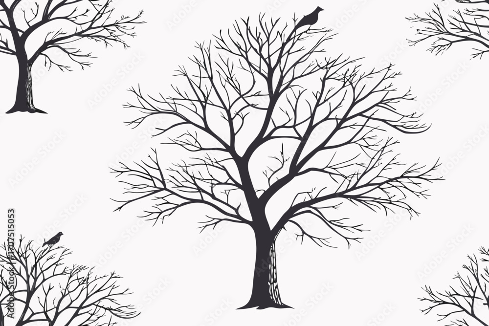 Obraz premium set of trees