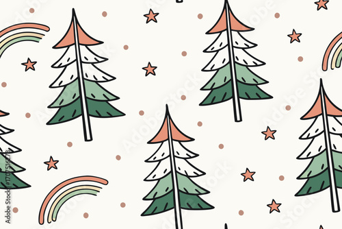 abstract christmas tree
