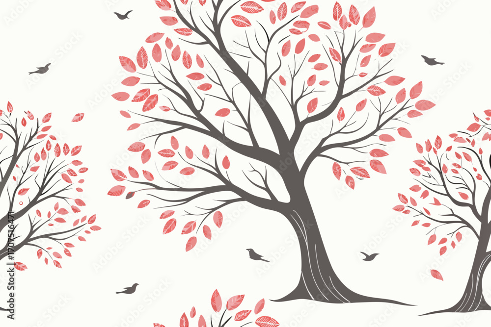 Fototapeta premium abstract watercolor tree