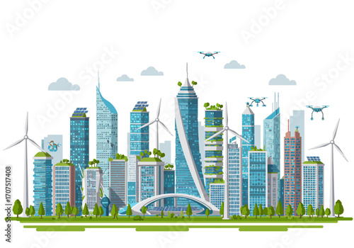 Futuristic Eco-Friendly Cityscape Design.