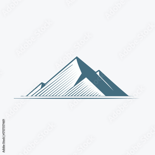 Majestic mountain peak rises against a clear sky, showcasing its rugged beauty and inspiring a sense of adventure and tranquility in nature.