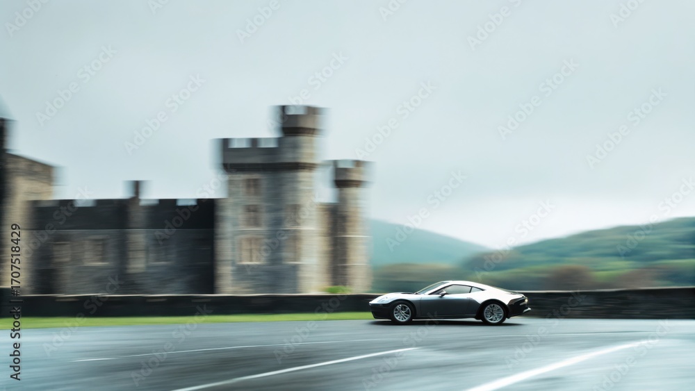 Fototapeta premium car on the road