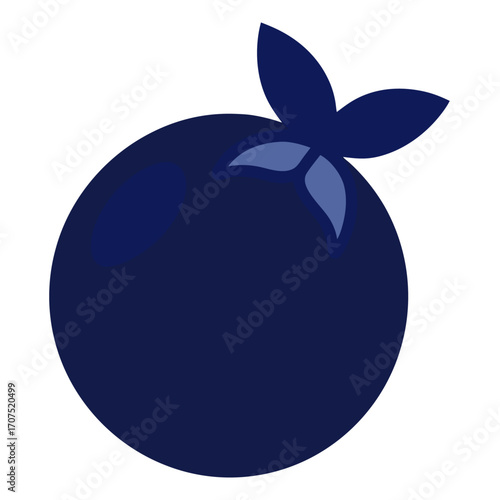 bilberry-fruit-silhouette--on-white-background