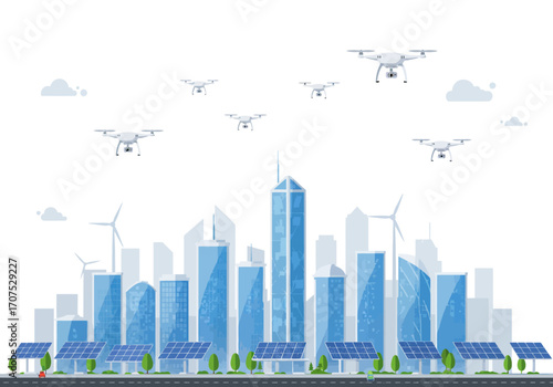 Smart City Drone Delivery System.