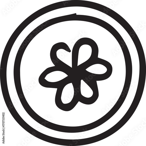 Vector line art illustration with embroidery tools and supplies. Needles, hoops, threads, scissors, thimble, fabric. Black and white outline drawing for craft, sewing, textile design, and handwork.