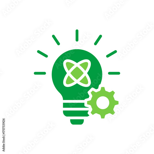 Innovation Icon Vector Illustration Green Version