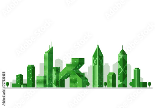 Green Cityscape: Eco-Friendly Urban Architecture.