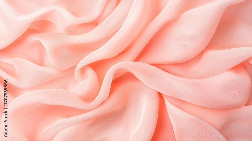 Obraz premium Soft light effects highlighting the texture of flowing fabric in a gentle breeze.