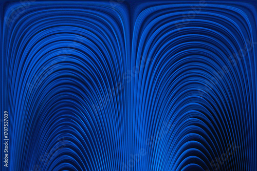 Wallpaper Mural Abstract blue arch pattern with dark background creating a symmetrical design Torontodigital.ca