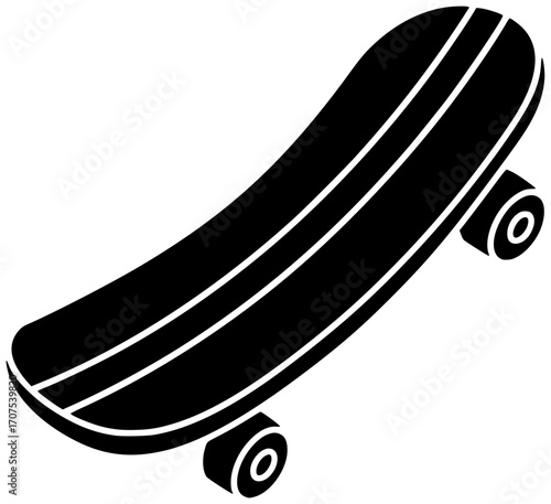 skateboard illustration equipment silhouette tool logo skate icon board outline sport lifestyle set hobby deck activity skateboarding art skater shape and vector graphic background
