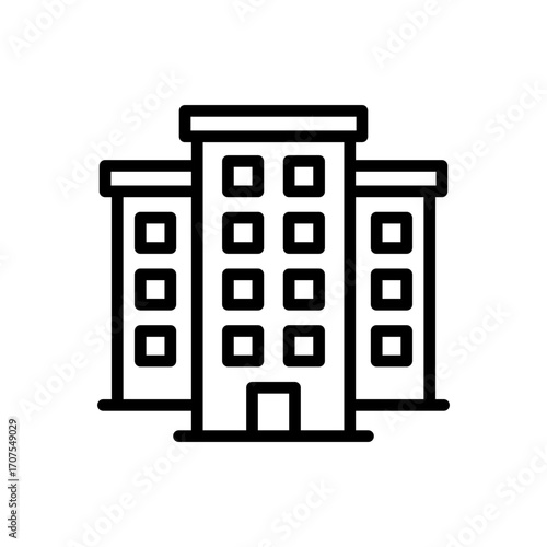 Office Icon Vector Illustration Line Version