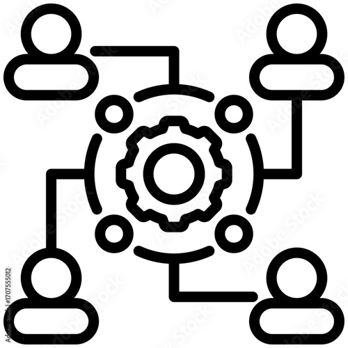 referral management icon isolated on white background. vector illustration icon for passive Income and investment