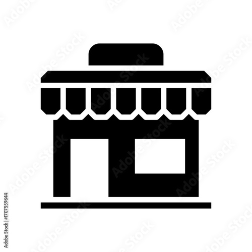 Store Icon Vector Illustration Glyph Version