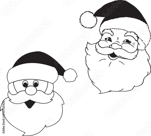santa claus and snowman
