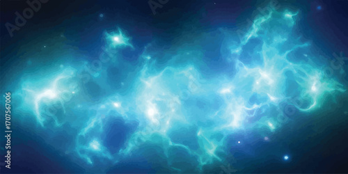 Abstract Gradient Background in Shades of Navy Blue and Teal