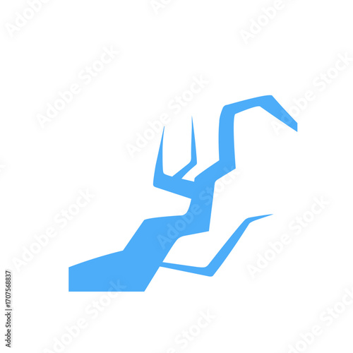 ice crack vector