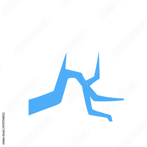 ice crack vector
