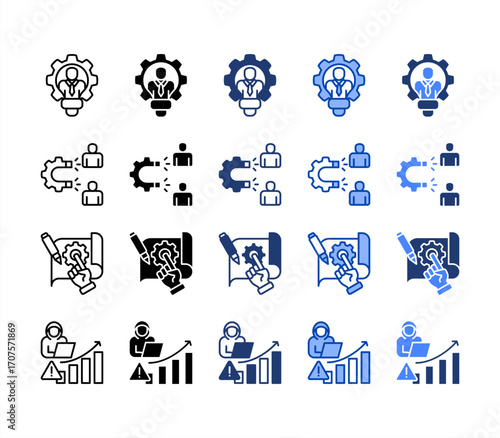 Co-founder, Prototype, Customer acquisition, Growth hacking, multiple style icon set.