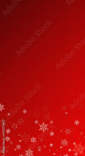 Christmas snowflake background in red tones