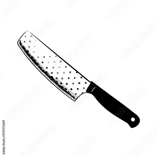 knife on a white background