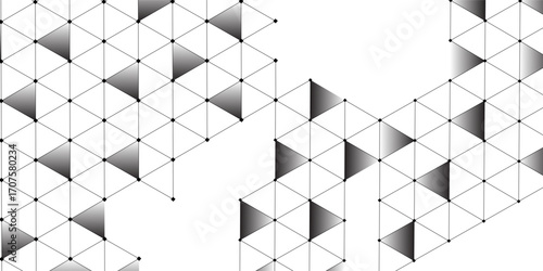 White triangular abstract background. Modern grunge triangle surface. 3d Rendering grid structure.eps 10 vector