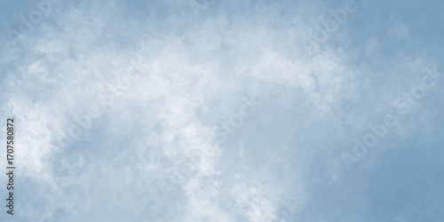 cloudy sky with color and white clouds filling the frame in an artistic watercolor painting style clouds background.