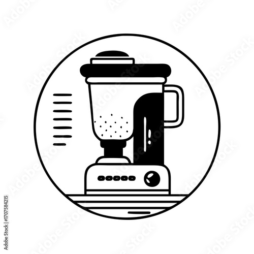 Vector art of blender for making smoothies and healthy drinks