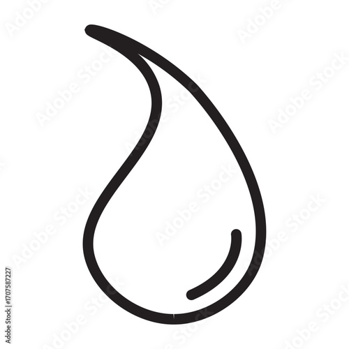 water drops line icon.