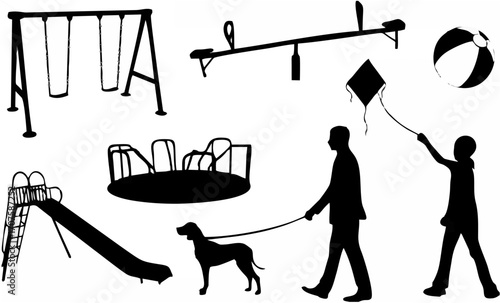 Playground Equipment Silhouet...