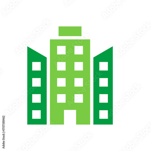 Company Icon Vector Illustration Green Version