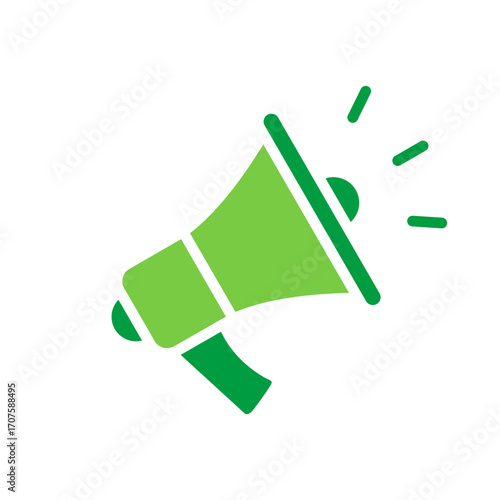 Ads Icon Vector Illustration Green Version