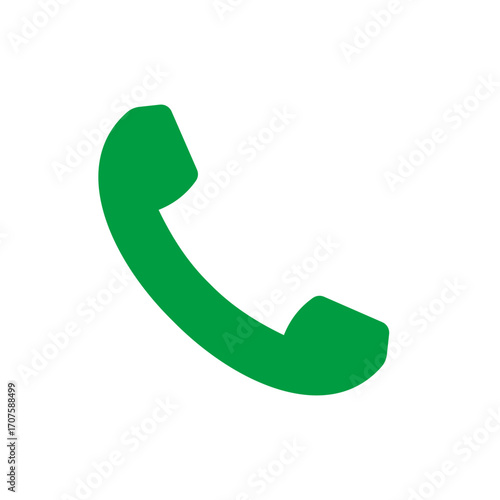 Phone Icon Vector Illustration Green Version