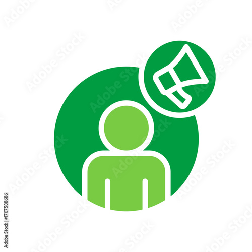 Agent Icon Vector Illustration Green Version