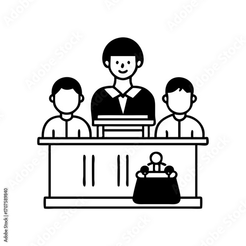 Vector art of election commission voting, ballot, poll, democracy, government, election, vote, commission icon concept