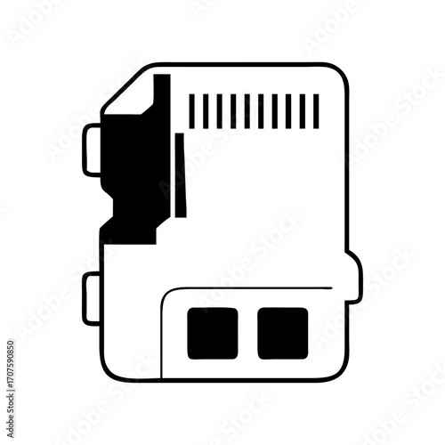 Illustration of a memory card, a compact and portable storage solution for digital devices and data