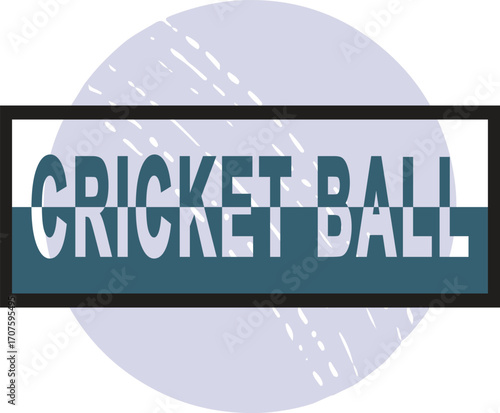 Stylish Cricket Ball Logo Design