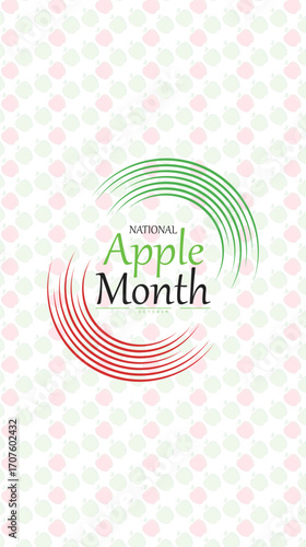 National Apple Month Poster Banner and Background Abstract Design Template with Fresh Apples Fruit Illustration for Healthy Eating Nutrition Awareness and Food Campaign
,for mobile responsive
