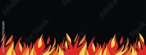 bonfire frames on black background.eps