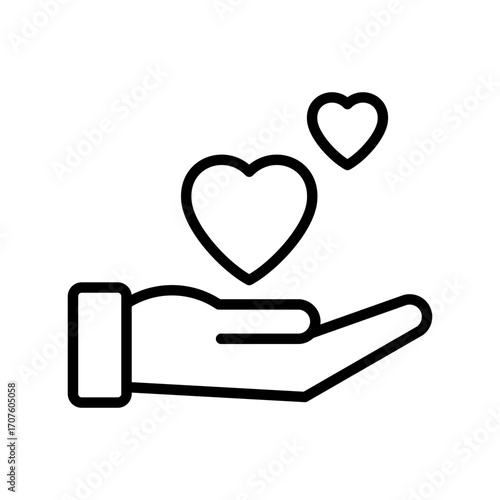 Loyalty Icon Vector Illustration Line Version