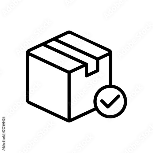 Order Icon Vector Illustration Line Version