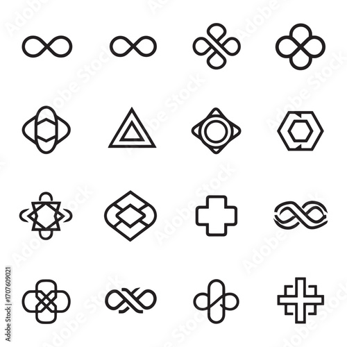 infinite loop line art endless code cycle