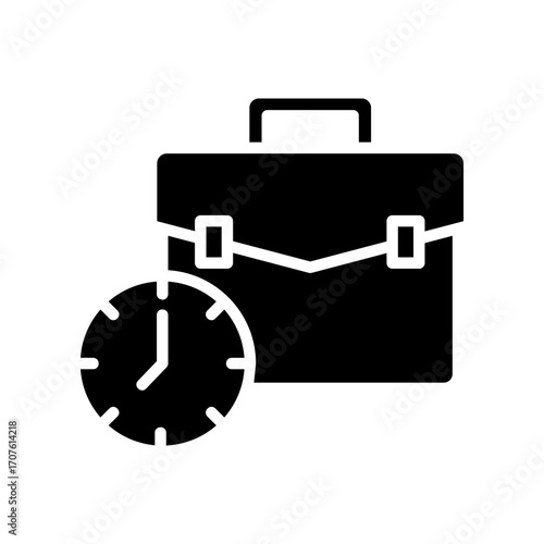 Business Efficiency Icon Vector Illustration Glyph Version