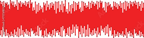 red equalizer style stripes, thin lines with drips