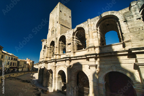 Fotografie Amphitheatre in Arles in Provence, France