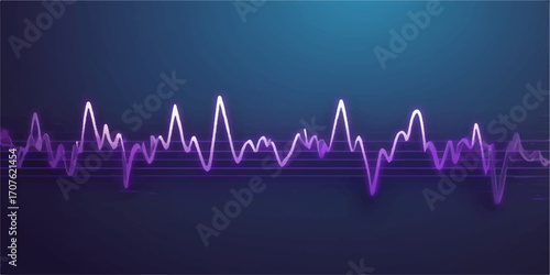 A medical healthcare illustration with a blue heartbeat pulse line on a chart