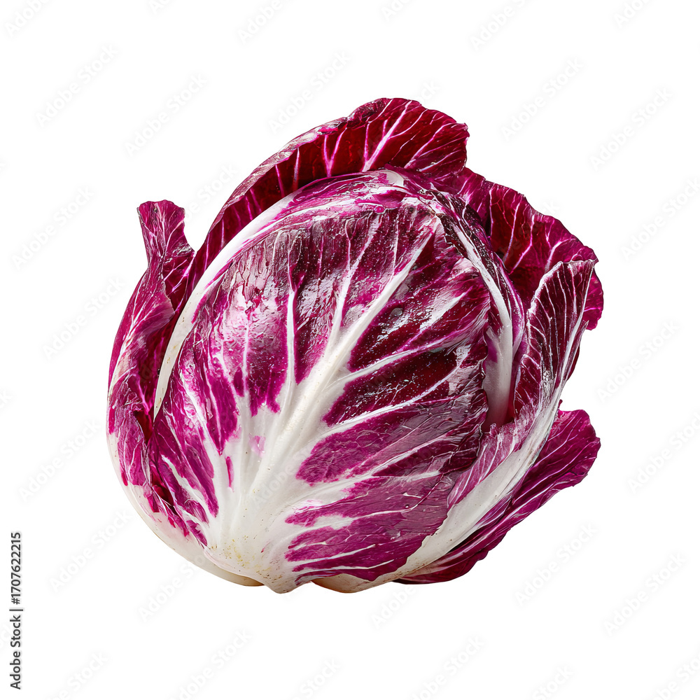 Fototapeta premium Vibrant purple & white leafy vegetable