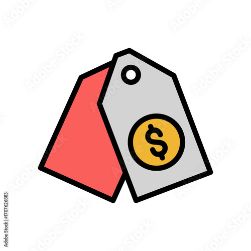 Price Icon Vector Illustration Color Version
