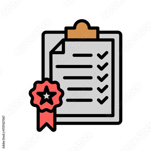 Standardization Icon Vector Illustration Color Version