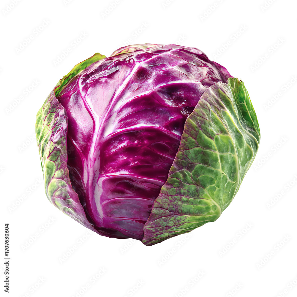Obraz premium Close-up of vibrant purple cabbage
